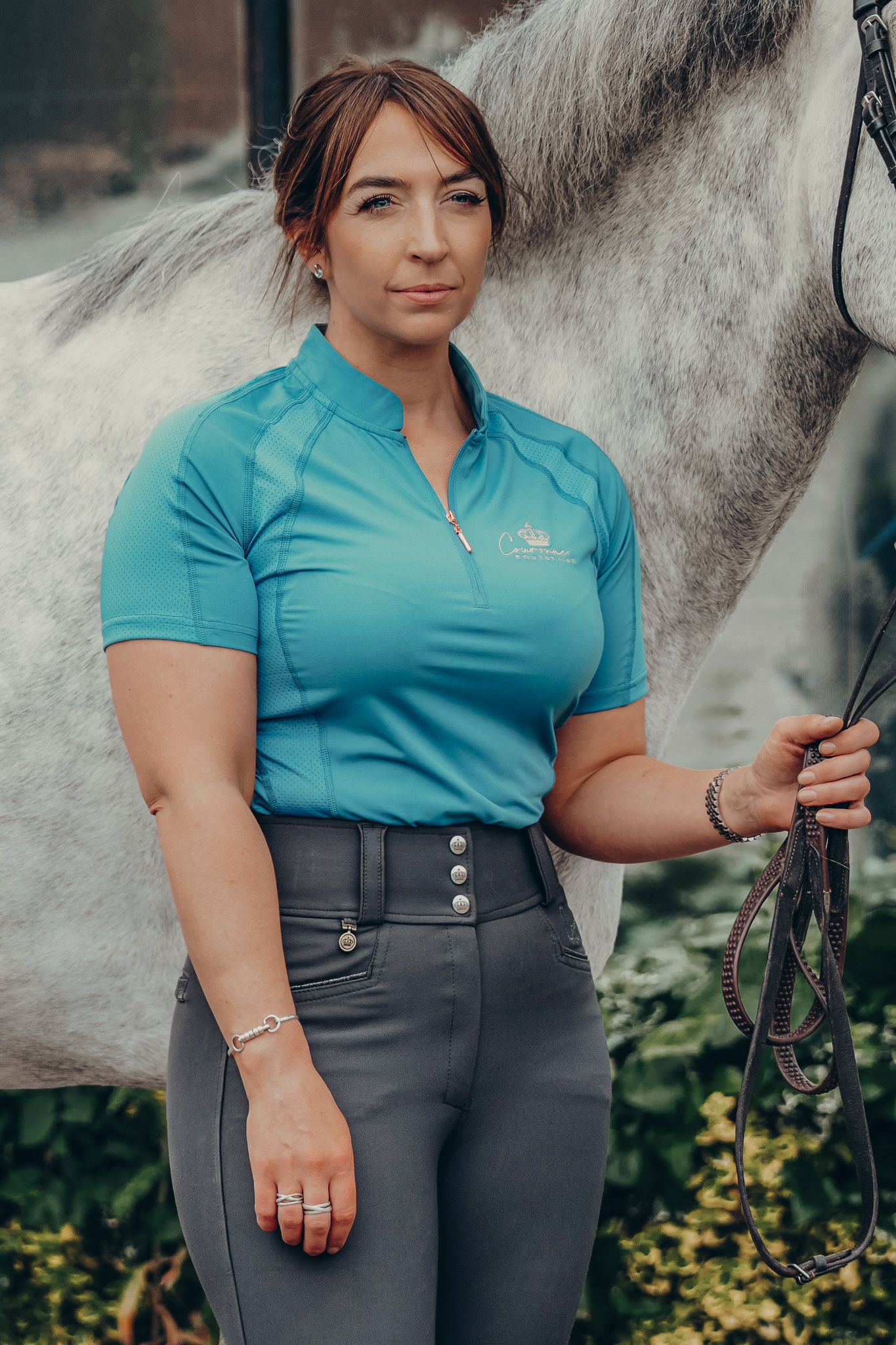 Sophia Breeches- Slate Grey Sparkle